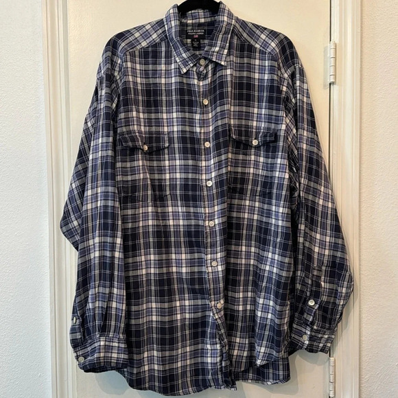Polo Jeans Co. Ralph Lauren 100% Cotton Plaid Comfy Button Down Size XL - Picture 1 of 7